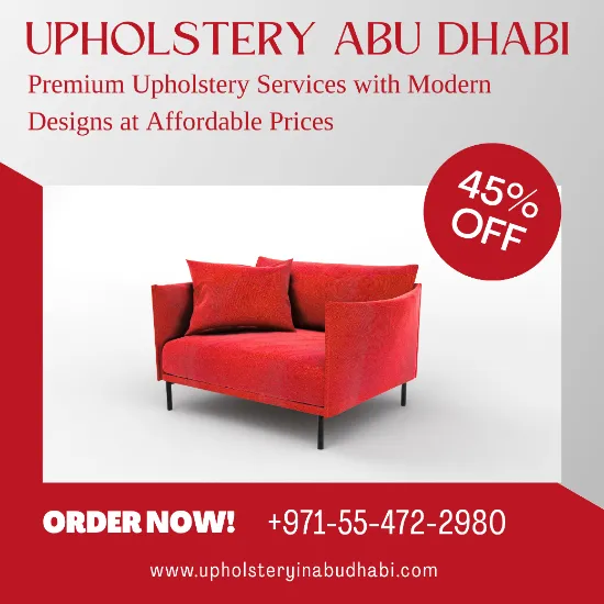 Upholstery Abu Dhabi Sale Banner