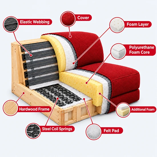 Inside Structure of Sofa Upholstery